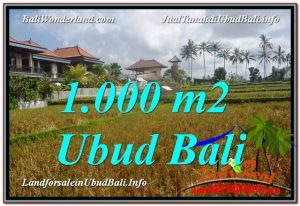 Beautiful 1,000 m2 LAND IN UBUD BALI FOR SALE TJUB618